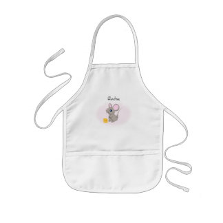 Süße kleine Maus mit Käse-Schürzen Kinderschürze