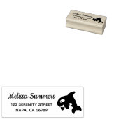 Süße kleine Orca-Wal-Rücksendeadresse Gummistempel (Stempel)