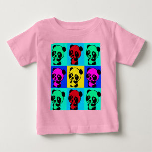 Süße kleine Panda-Bär-Kunst Baby T-shirt
