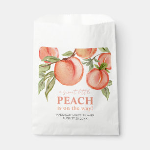 Süße kleine Pfirsich-Baby-Party Geschenktütchen