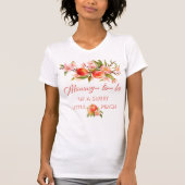 Süße kleine Pfirsich-Mami T-Shirt (Vorderseite)