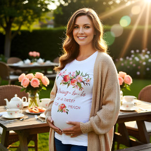 Süße kleine Pfirsich-Mami T-Shirt