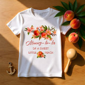 Süße kleine Pfirsich-Mami T-Shirt