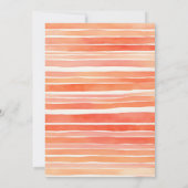 Süße kleine Pfirsichfrühlingsdusche Einladung (Rückseite)