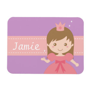 Süße kleine Prinzessin Mädchen personalisierter Ma Magnet