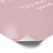 Süße kleine rosa Katzen Poster (Ecke)