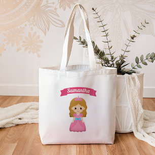 Süße kleine rosa Prinzessin Kinder Tragetasche