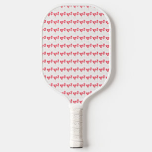 Süße kleine rosa Tulpen Blumen Texas Frau Pickleball Schläger