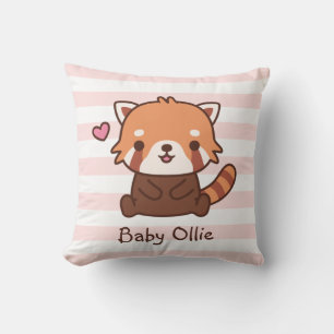 Süße kleine rote Panda-Baby-Nursery-Zimmer-Dekorat Kissen