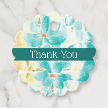 Süße kleine Scalloped Blue Flower Hochzeit