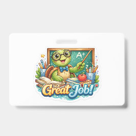 Süße kleine Schildkröte Ausweis