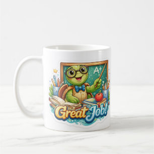 Süße kleine Schildkröte Kaffeetasse