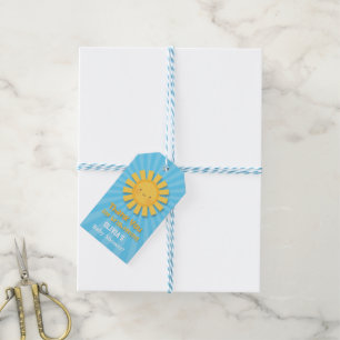 Süße kleine Sonnenschein-Dankeschön-Geschenkanhäng Geschenkanhänger