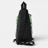 Süße kleine St. Patrick Cartoon-Eule Crossbody Bag (Rückseite)