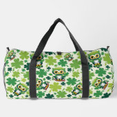 Süße kleine St. Patrick Cartoon-Eule Duffle Bag (Rückseite)