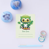 Süße kleine St. Patrick Cartoon-Eule Flyer (Einzeln)
