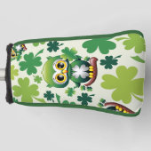 Süße kleine St. Patrick Cartoon-Eule Golf Headcover (Vorderseite)