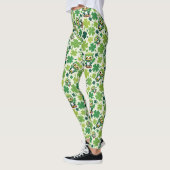 Süße kleine St. Patrick Cartoon-Eule Leggings (Links)