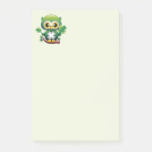 Süße kleine St. Patrick Cartoon-Eule Post-it Klebezettel (Vorderseite)