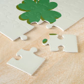 Süße kleine St. Patrick Cartoon-Eule Puzzle (Seite)