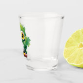 Süße kleine St. Patrick Cartoon-Eule Schnapsglas (Rechts)