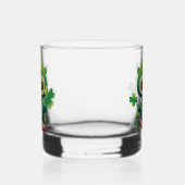 Süße kleine St. Patrick Cartoon-Eule Whiskyglas (Links)