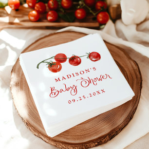 Süße kleine Tomaten-Baby-Party Serviette