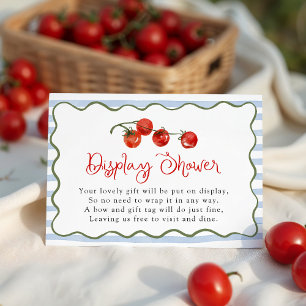 Süße kleine Tomaten-Baby-Shower-Display-Dusche Begleitkarte