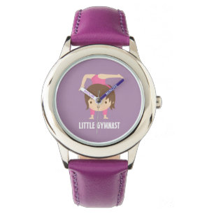 Süße kleine Turnerin Turnpose Armbanduhr