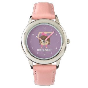 Süße kleine Turnerin Turnpose Armbanduhr