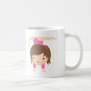 Süße kleine Turnerin Turnpose Kaffeetasse