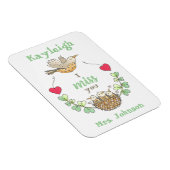 Süße kleine Vögel, die ich vermisse, Lehrer Magnet (Rechte Seite)