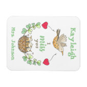 Süße kleine Vögel, die ich vermisse, Lehrer Magnet (Horizontal)