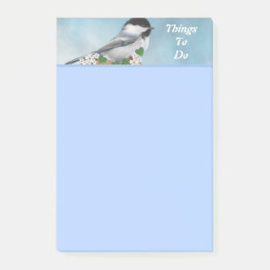 Süße kleine Vogel- und Blumen-Aktivitäten Post-it Klebezettel