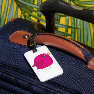 Süße kleine Vogelmädchen   Gepäckanhänger