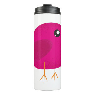 Süße kleine Vogelmädchen Thermosbecher