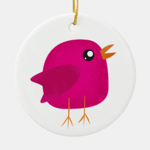 Süße kleine Vogels Kinder  Keramik Ornament