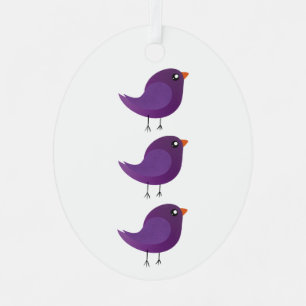 Süße kleine Vogels Kinder Ornament Aus Metall