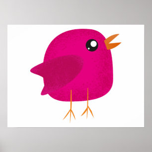 Süße kleine Vogels Kinder Poster