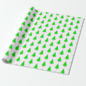 Süße kleine Weihnachtsbäume Geschenkpapier (Ungerollt)