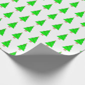 Süße kleine Weihnachtsbäume Geschenkpapier (Ecke)