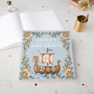 Süße kleine Wikinger-Baby-Party Gästebuch