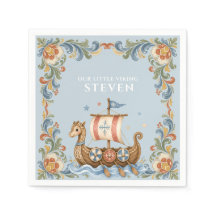 Süße kleine Wikinger-Baby-Party-Servietten