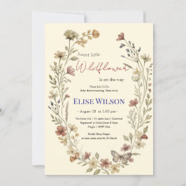 Süße kleine Wildblume ist auf dem Weg Einladung