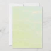 Süße kleine Wildblume ist auf dem Weg Einladung (Rückseite)