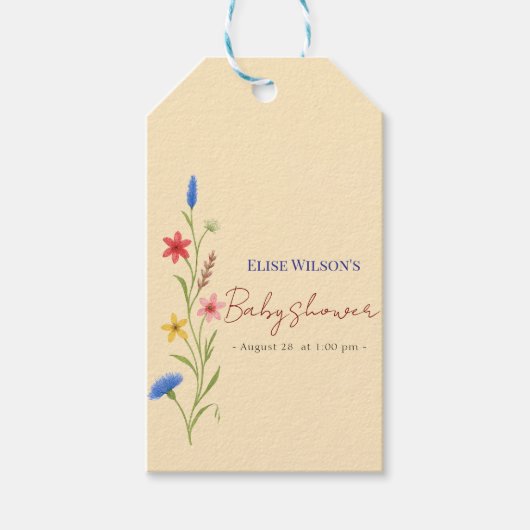 Süße kleine Wildblume ist auf dem Weg Geschenkanhänger (Vorderseite)