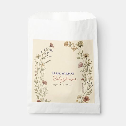 Süße kleine Wildblume ist auf dem Weg Geschenktütchen (Vorderseite)