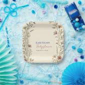 Süße kleine Wildblume ist auf dem Weg Pappteller (Party)