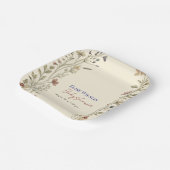 Süße kleine Wildblume ist auf dem Weg Pappteller (Gewinkelt)