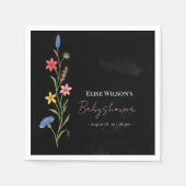 Süße kleine Wildblume ist auf dem Weg Serviette (Vorderseite)